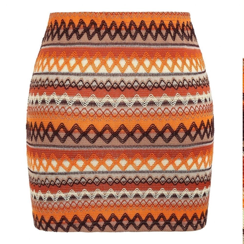 Mexicali Print Mini Skirt Med - Picture 5 of 10